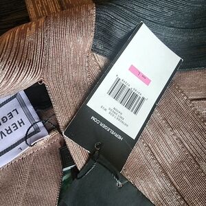 Herve Leger Metallic Mini Dress - Bronze and Black